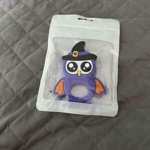 Purple Owl Teether with Witch Hat